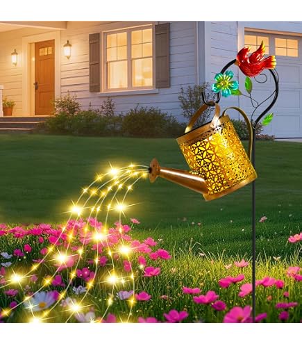 Amazon.com: Solar Garden Lights Outdoor Decor, Cardinal Watering
